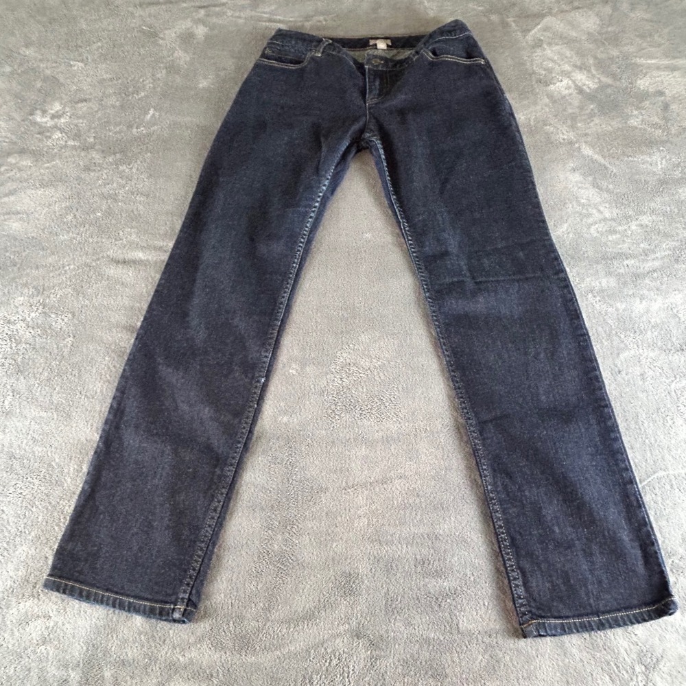 J.‎ Jill Slim Leg Stretch Jeans Dark Wash Indigo Denim Petite Size 8P